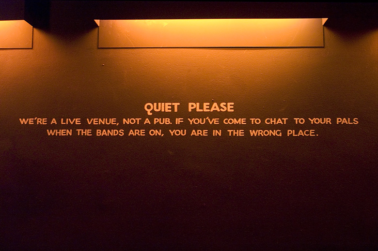 quiet please