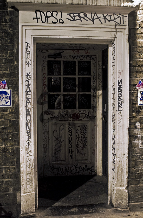 decorated door