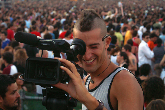 la sonrisa del cámara