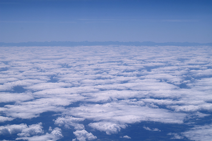 horizonte de nubes