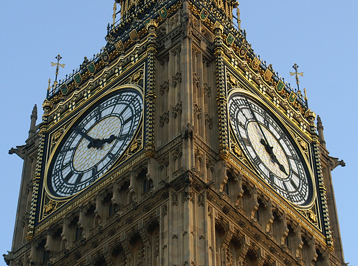 las cuatro menos cinco en el big ben