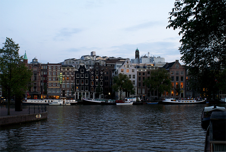 primer atardecer en amsterdam
