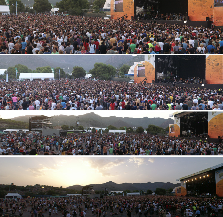 panoramas del escenario verde en el fib 2008