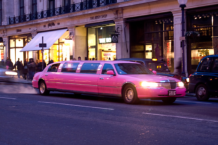 pink limousine
