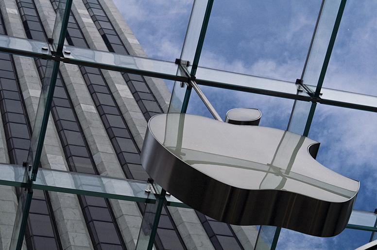 apple and sky
