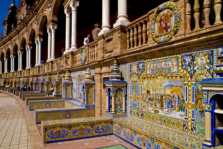 barcelona, en la plaza de españa