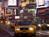 buses and taxis at times square